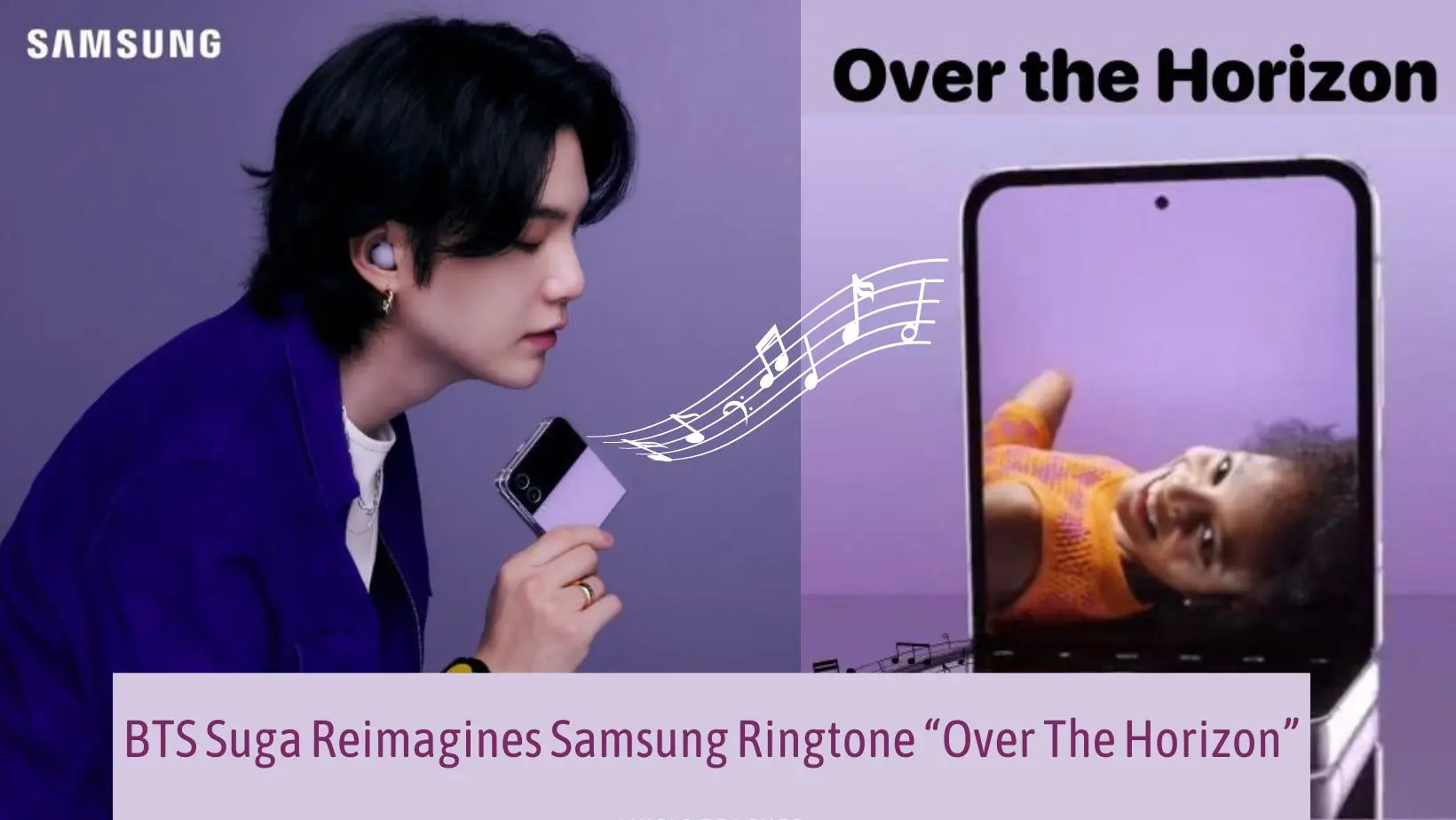 BTS Suga Reimagines Samsung Ringtone “Over The Horizon”